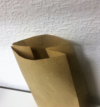 Пакет бум 12*8*24 коричневый