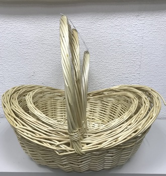 +Набор корзин пл. из 3 (1835) овал крем