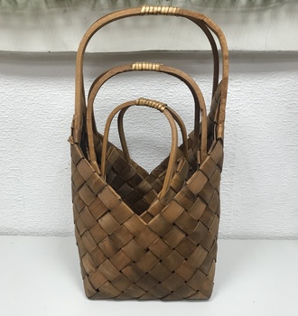 +Набор корзин пл. из 3 ВК13062 плетеная береста