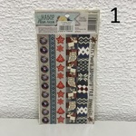 СЛ Набор декор. клейкой ленты НГ Снежинки в ассорт