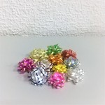 Бант-звездочка золотая полоса №1  2,5см (100шт)