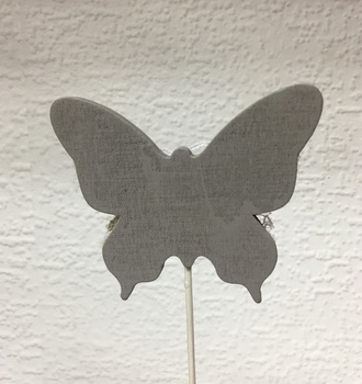 П Втавка Бабочка с бантиком серая