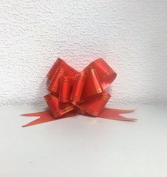 Бант затяжка цв. с золотой полосой 5,0*85см (10шт)