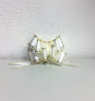 Бант затяжка цв.48Б с золотой полосой