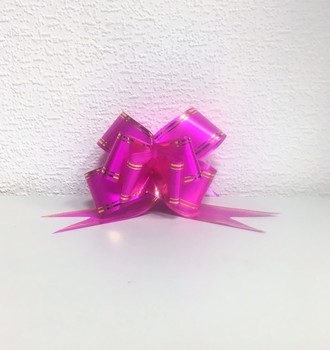 Бант затяжка цв.48Б с золотой полосой