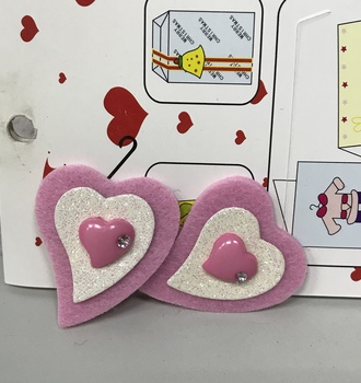 Наклейка 20 Сердца (8*15см)