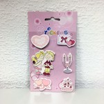 Наклейка Свадьба, С любовью (6шт)