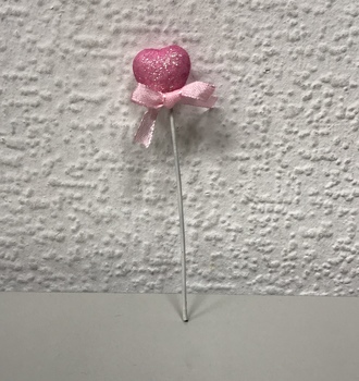 СЛ Сердце на палочке с бантиком