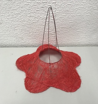 Каркас для букета РОМАШКА 25см, сизаль (гладкий)