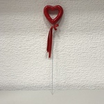 СЛ Сердце сувенирное на палочке 6см глянец