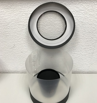 * Коробка прозр бол + кашпо д20,5 в 20,5