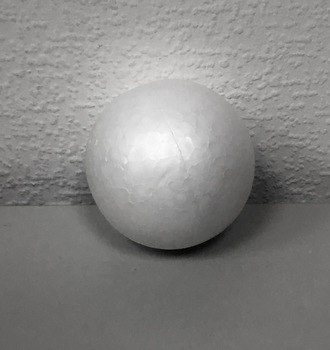 Шарик пенопласт 9см