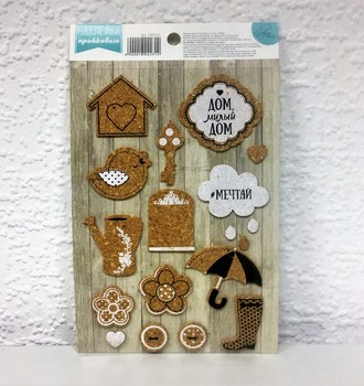 СЛ Наклейки декор. Милый дом 12*20,5см