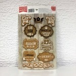 СЛ Наклейки декор. Плашки 12*20,5см