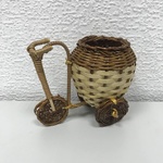 61515 "Велосипед" с бело-коричневой вазой (14*9*Н1