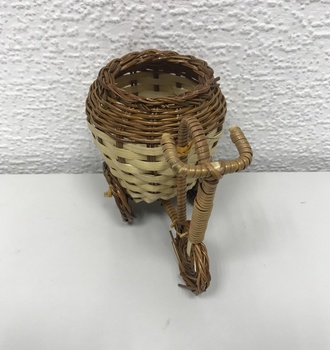 61515 "Велосипед" с бело-коричневой вазой (14*9*Н1