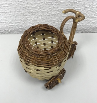 61515 "Велосипед" с бело-коричневой вазой (14*9*Н1