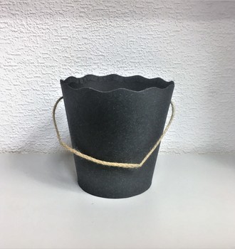 + Кашпо картон волн. край