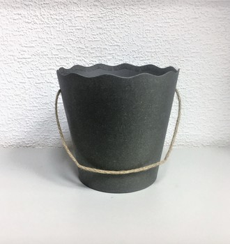 + Кашпо картон волн. край