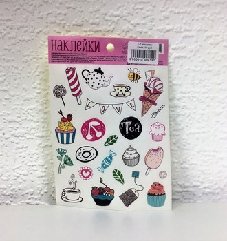 СЛ Наклейки декоративные в ассортименте 11*16см