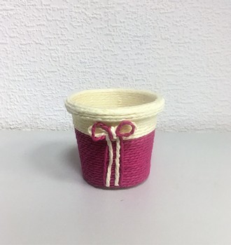 + Кашпо плетеное мини