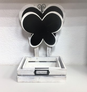 +Кашпо дерев. + бабочка