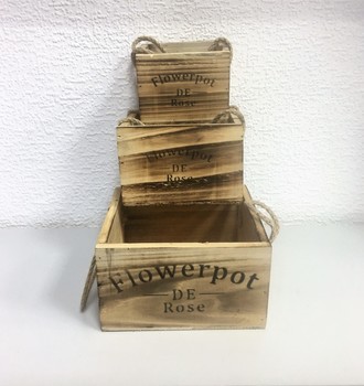 +Кашпо дерев. мини с верев. ручк