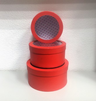 + Набор из 3-х круглая с прозр.крышкой Д23