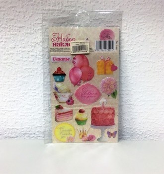 СЛ Наклейки декоративные в ассортименте 11*15см