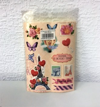 СЛ Наклейки декоративные в ассортименте 15*11см