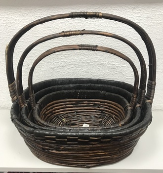 +Набор корзин пл. из 3 (С-111) черная