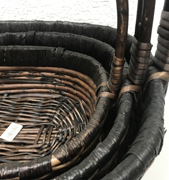 +Набор корзин пл. из 3 (С-111) черная